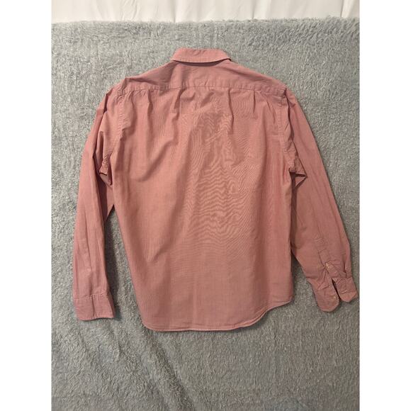 J.Crew Slim Fit Red Micro Stripe Button Down Shirt Men’s Large 100% Cotton - Picture 5 of 8